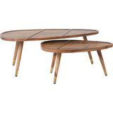 Houten koffietafelset sheesham
