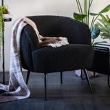 Moderne fauteuil zwart