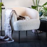 Moderne fauteuil wit
