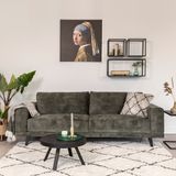 3-zits bank groen velvet