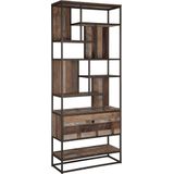 Wandrek teakhout - 90x35x215cm.