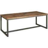 Eettafel van teakhout 220 - 220 x 100cm.
