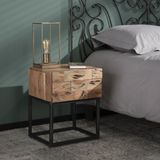Massief houten nachtkastje acacia - 40x35x50cm.