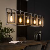 Metalen hanglamp oud zilver