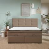 Boxspring met opbergruimte 160x200 beige