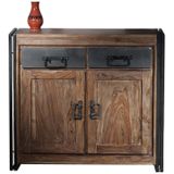 Dressoir van sheeshamhout 2-deurs - 100x40x90cm.