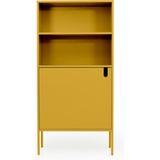 Hoge wandkast geel - 76x40x152cm.