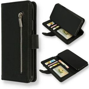 Zwart boek hoesje met rits Samsung A51