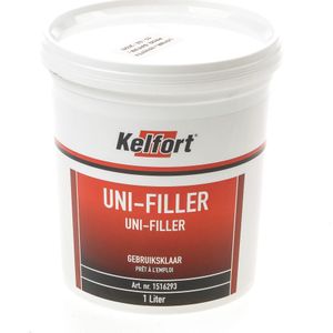 Kelfort plamuurpasta uni-filler kant&klaar 1LITER