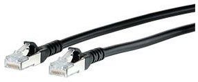 Metz Connect Patchkabel Cat.6A 10G AWG26 schwarz 7m