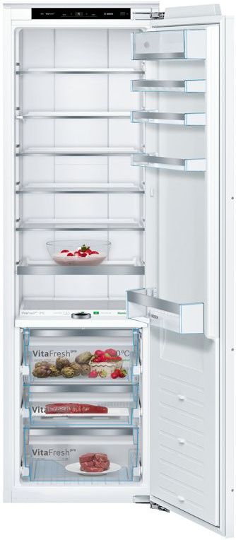 Bosch KIF81PFE0 Serie 8 Einbau-Kühlschrank VitaFresh pro, Flachscharnier