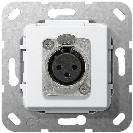 Gira 566703 XLR Buchse D Serie Einsatz rw