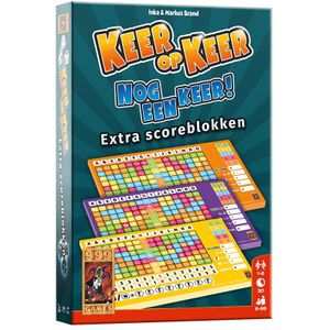 999 Games Keer op Keer Scoreblokken - Extra Levels 2, 3 en 4 - Dobbel- en puzzelspel voor het hele gezin!