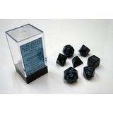 Dobbelstenen Blue Stars Speckled Polydice (7 stuks)
