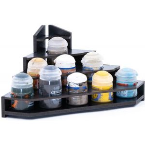 Black Paint Rack: Top Eindstuk (voor Citadel verf)