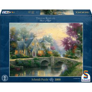 Kinkade Verlicht Landgoed - Legpuzzel