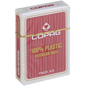 Playing Cards Red 100% Plastic (Copag 310)