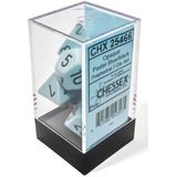 Chessex 7-Die set Opaque Pastel - Blue/Black