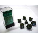 Chessex Aarde Gespikkelde Dobbelsteen Set (7 stuks)