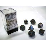 Opaque Poly 7 Set: Dark Grey/Copper