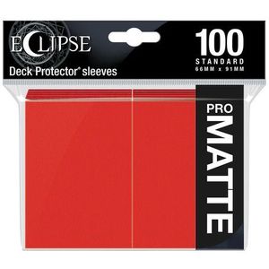 Ultra Pro Eclipse PRO-Matte Sleeves: Standaard Apple Red (66x91mm) - 100 stuks