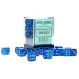 Dobbelstenen Gemini Blauw-Blauw/Lichtblauw - D6 - 12mm - 36 stuks