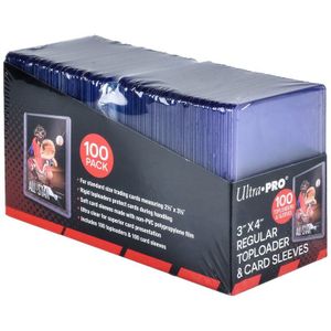 Ultra Pro Toploader & Card Sleeves: 3 x 4 Regular 35pt (100x)