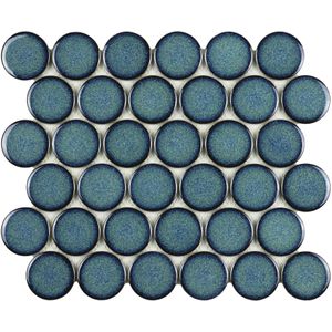Mozaïek tegels Rond Wintertaling 30,4x26,3 - Rond Wand en vloer Geglazuurde porseleinen steengoed