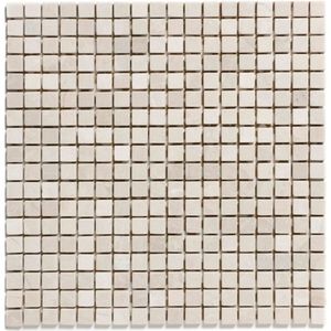 The Mosaic Factory Natural Stone Mozaiek Tegel Vierkant - Botticino Anticato Marmer Natural 305x305 mm