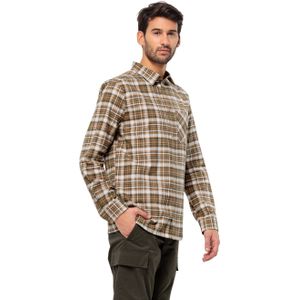 Jack Wolfskin Bergweg Shirt Men Flanellen overhemd Heren M chipmunk 41 chipmunk 41