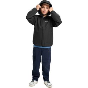 Jack Wolfskin Flaze Jacket Kids Regenjack Kinderen 128 granite black granite black