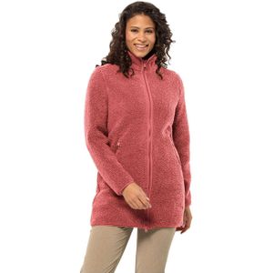 Jack Wolfskin High Curl Coat Women Fleece jas Dames L red coral red coral