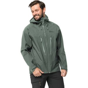 Jack Wolfskin Kammweg 3L Jacket Men Hardshell trekking-regenjack Heren XXL hedge green Hedge Green