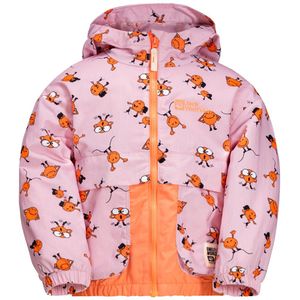 Jack Wolfskin Smileyworld AOP Jacket Kids Regenjack Kinderen 104 icon water lily Icon Water Lily