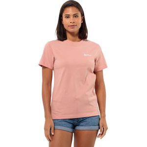 Jack Wolfskin Essential T-Shirt Women T-shirt van biologisch katoen Dames XL rose dawn Rose Dawn