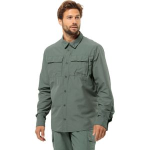 Jack Wolfskin Barrier LS Shirt Men Overhemd met bescherming tegen muggen Heren XXL hedge green Hedge Green