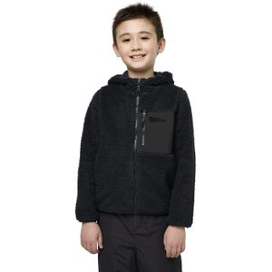 Jack Wolfskin Ice Curl Hood Jacket Kids Fleece jack Kinderen 140 phantom Phantom