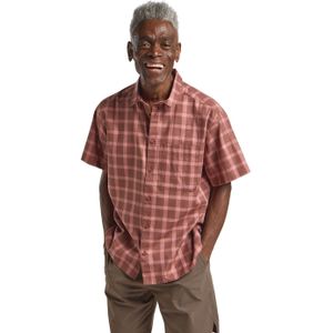 Jack Wolfskin Planalto Shirt Men Herenhemd van biologisch katoen S check dark rust CHECK dark rust