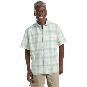 Jack Wolfskin Great Plains Shirt Men Overhemd met korte mouwen Heren S check soft jade CHECK soft jade