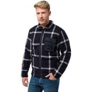 Jack Wolfskin Felslicht Check Jacket Men Fleece jack Heren 2XL dark navy dark navy