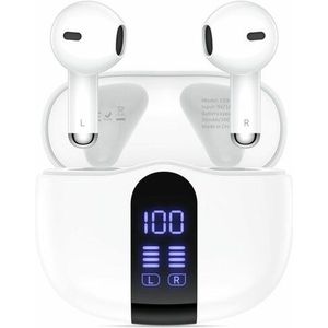 TechProtection UltraBoost Draadloze Blauwtooth Oordopjes Wit