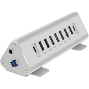 Macally TRIHUB9-EU interface hub USB 3.2 Gen 1 (3.1 Gen 1) Type-B 5000 Mbit/s Zilver