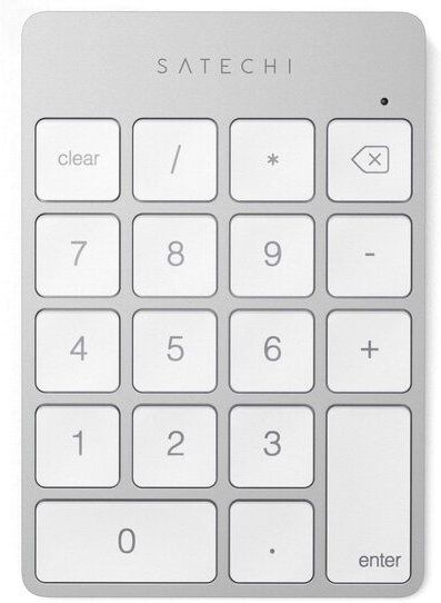 Satechi - Slim Aluminum - Bluetooth Keypad - Zilver - USB-C