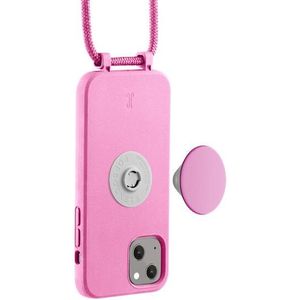 Just Elegance PopGrip iPhone 14 Plus Hoesje Met Koord Roze