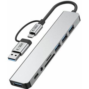 Tech-Protect - HB06 - USB-A/USB-C Hub Adapter - Space Grey - 9-in-1