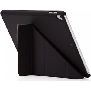 Pipetto - Origami - Hoesje - Zwart - Hardcase - Voor iPad 2018 / 2017