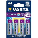 Varta VARTA-6106/4B Lithium Batterij Aa-blisterkaart