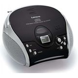 Lenco SCD24 Draagbare Radio CD-Speler Zwart/Zilver