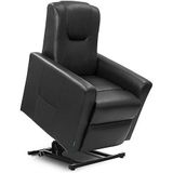 Cecotec 6156 Zwarte Relaxfauteuil met Massage en Sta-Op-Functie