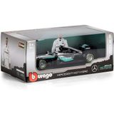 Burago Petronas Mercedes Formule 1 WO7 Hybrid Auto 1:18